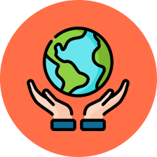 World in Hands Icon