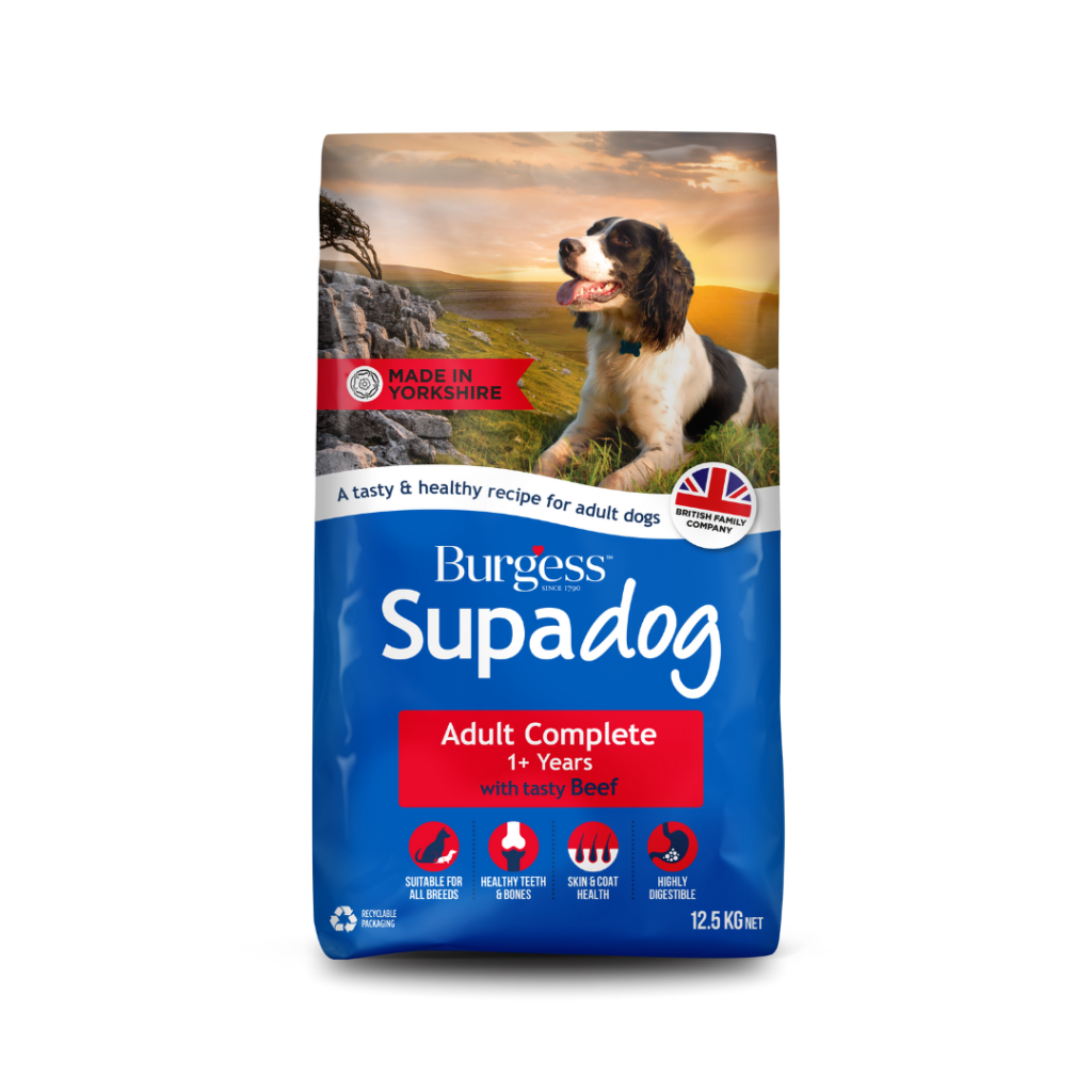 ***CLEARANCE*** Burgess Supadog Adult - Rich in British Beef, Dry Dog Food (12.5kg)