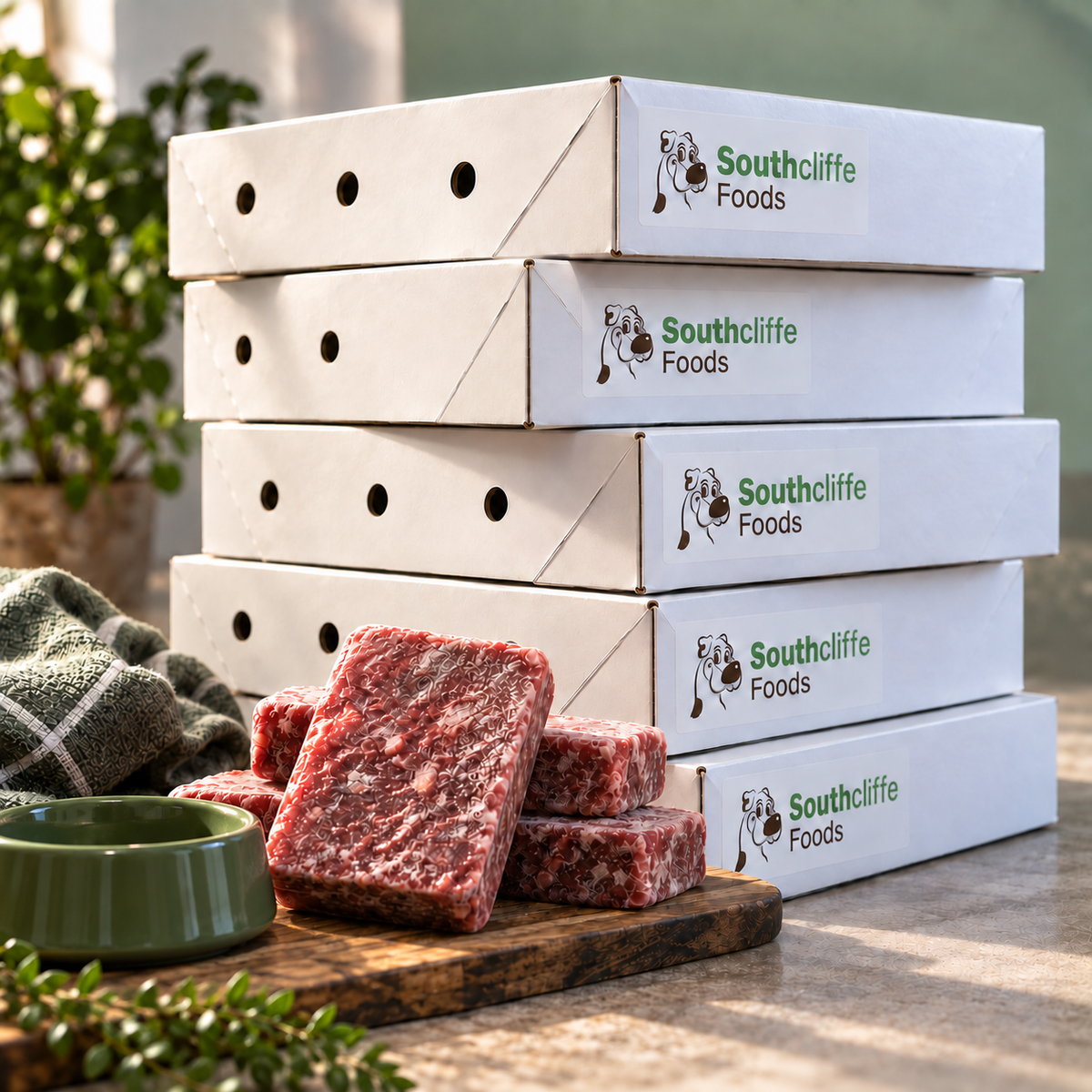 5 Box Deal Southcliffe Raw Dog Food - 120 x 454g Blocks 90/10