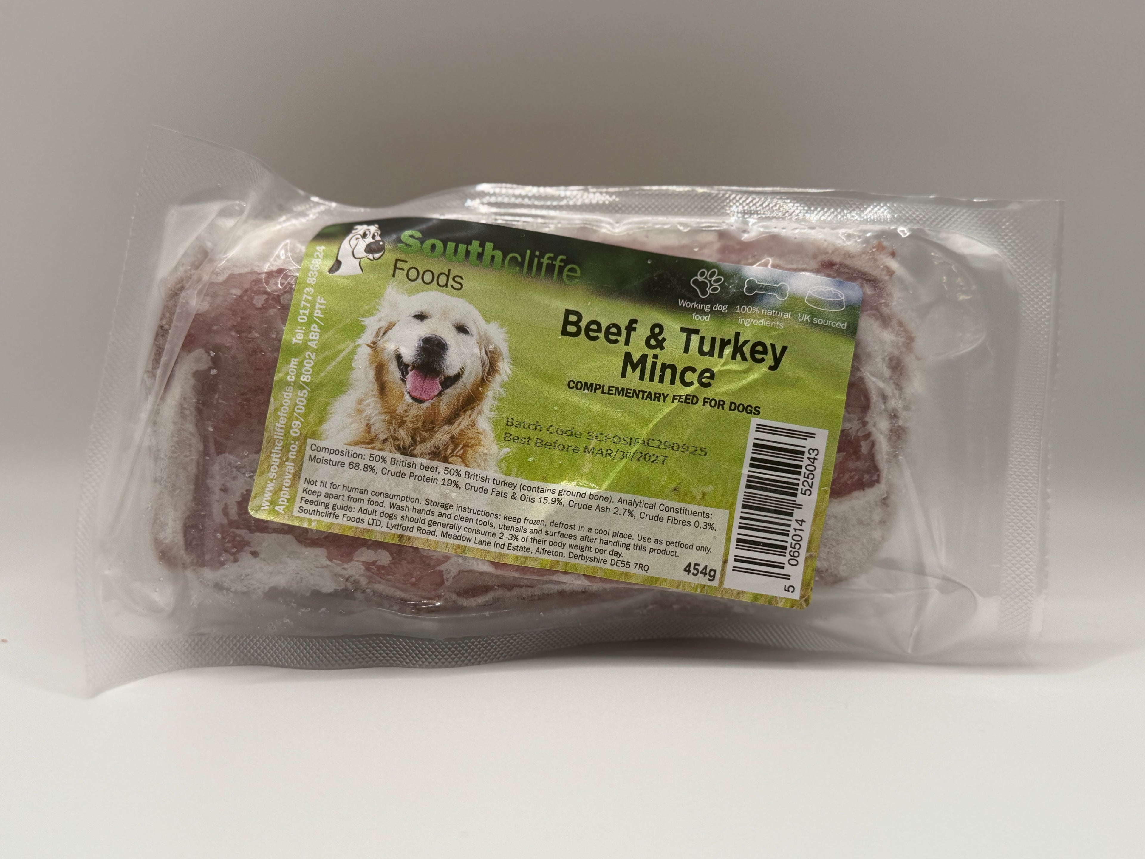 Southcliffe Beef & Tripe Mince - 24 x 454g 90/10
