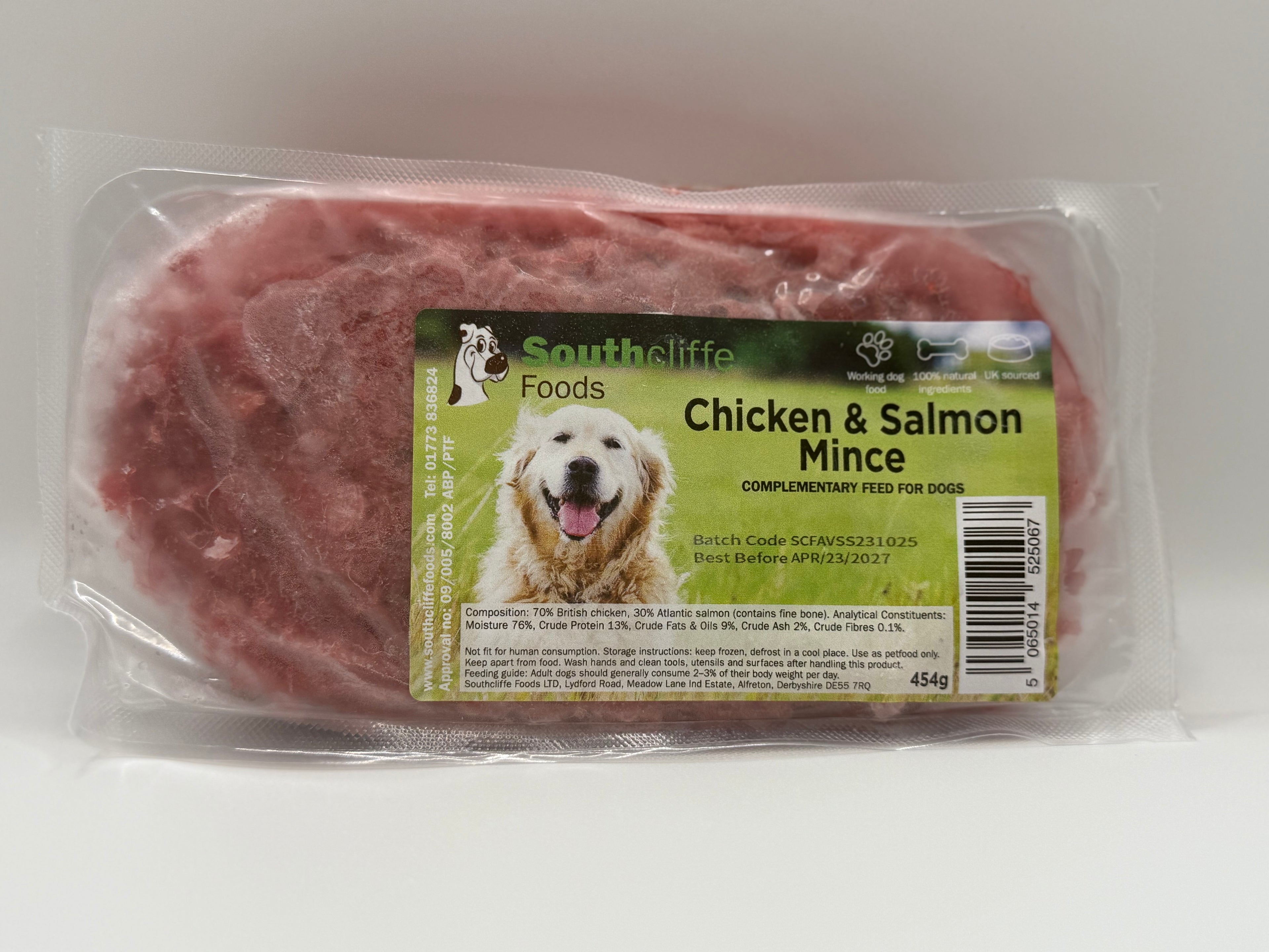 Southcliffe Chicken & Salmon Mince - 24 x 454g 90/10