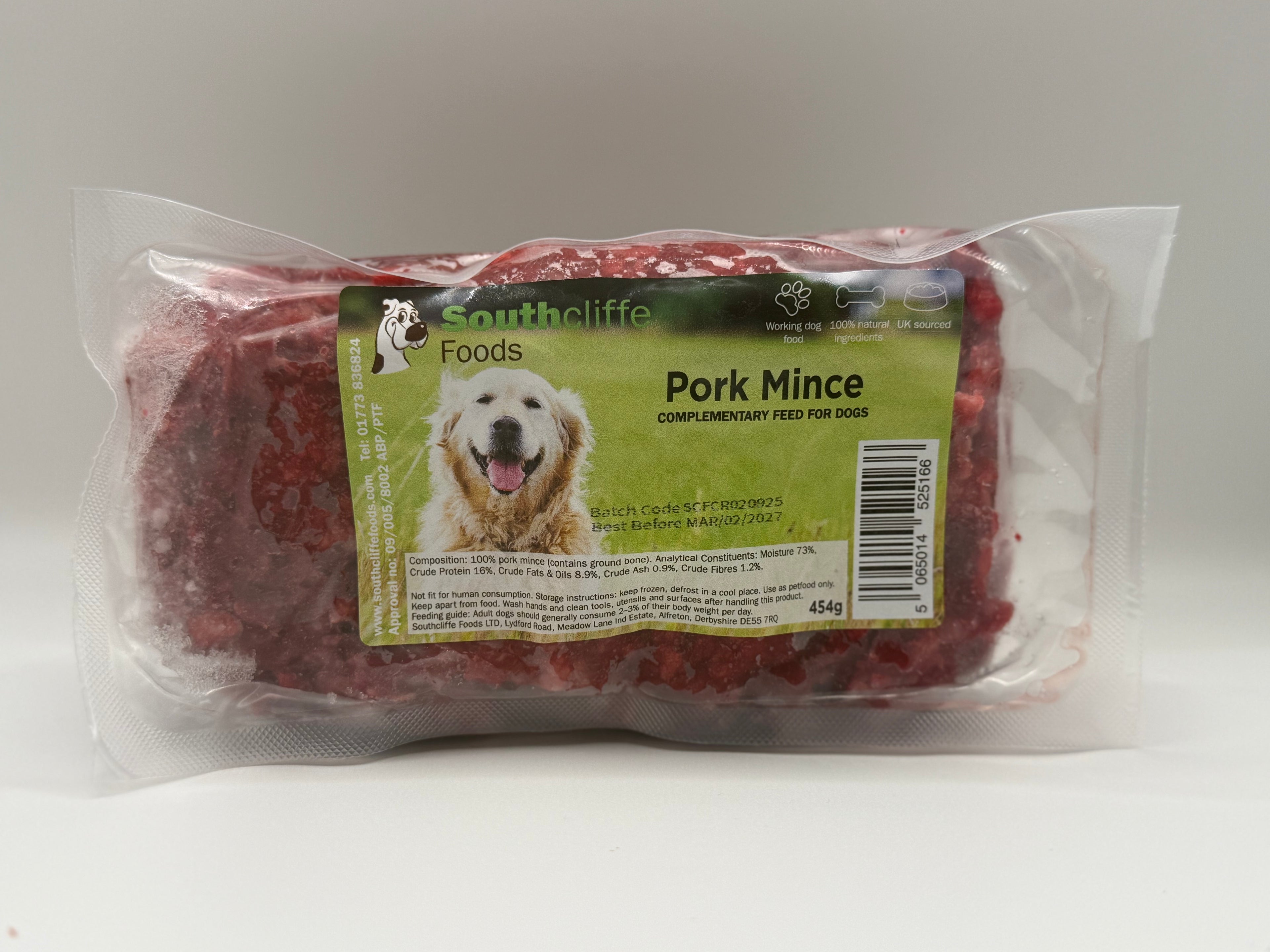 Southcliffe Pork Mince - 24 x 454g 90/10