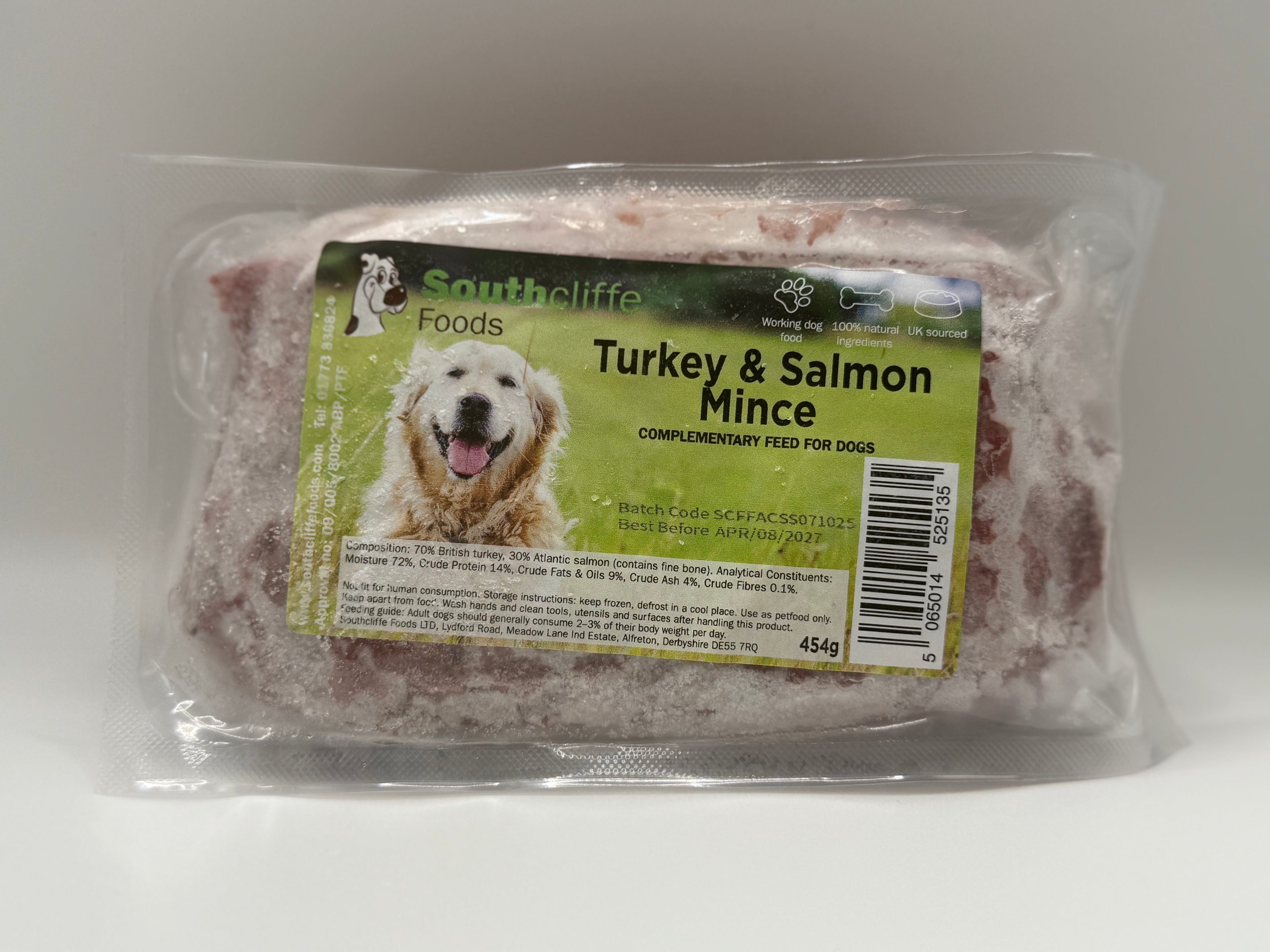 Southcliffe Turkey & Salmon Mince - 24 x 454g 90/10