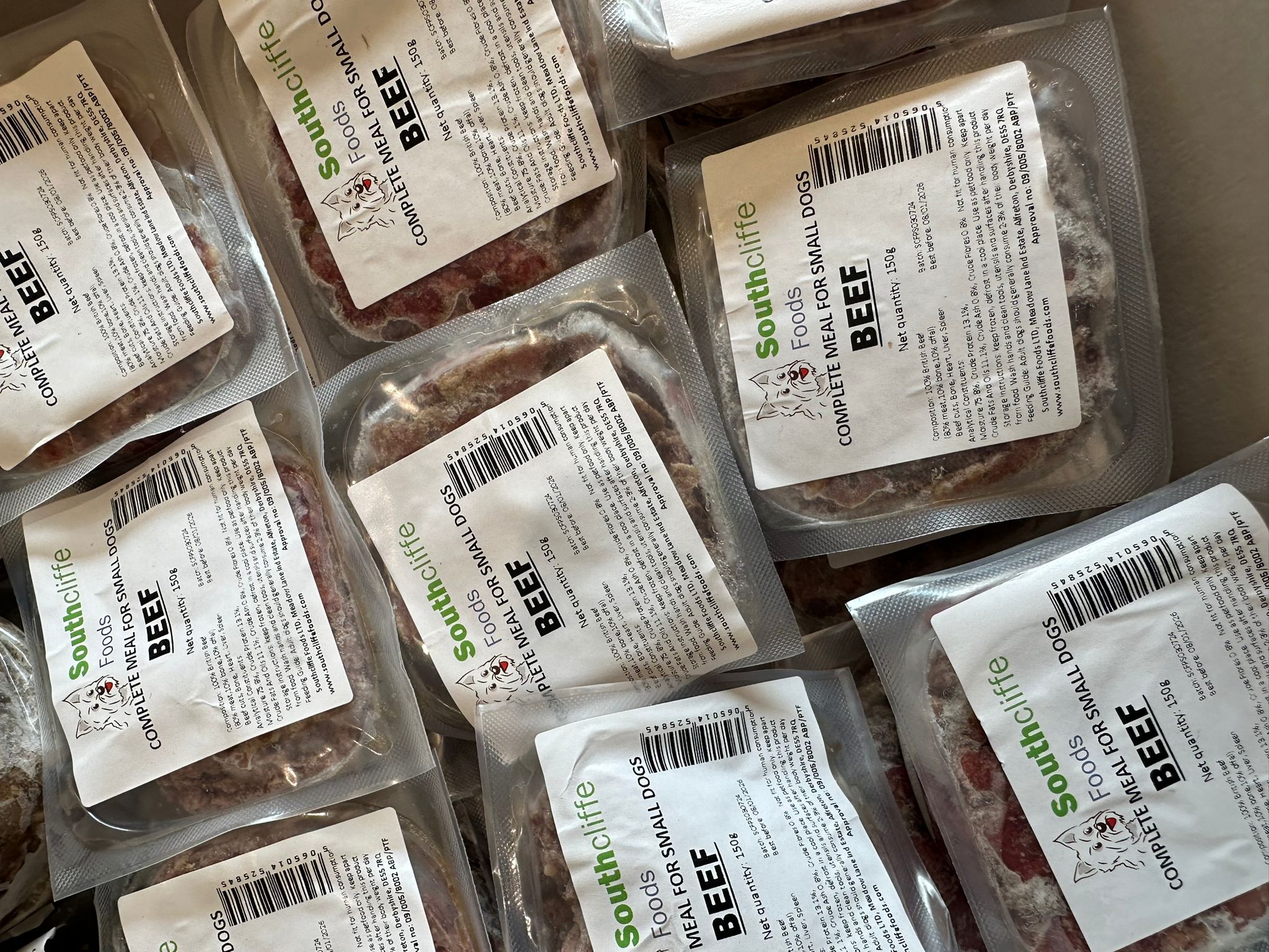 Southcliffe Complete Beef Mince Packs for Small Dogs