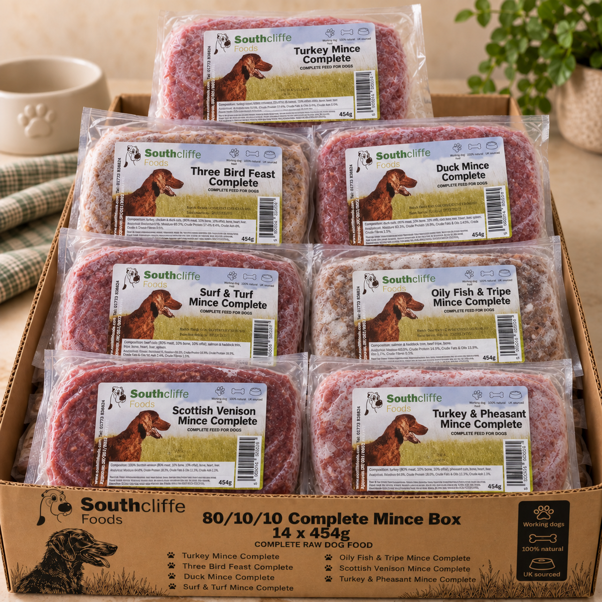 Southcliffe 14 Block Raw Complete Mixed Bundle - 14 x 454g 80/10/10