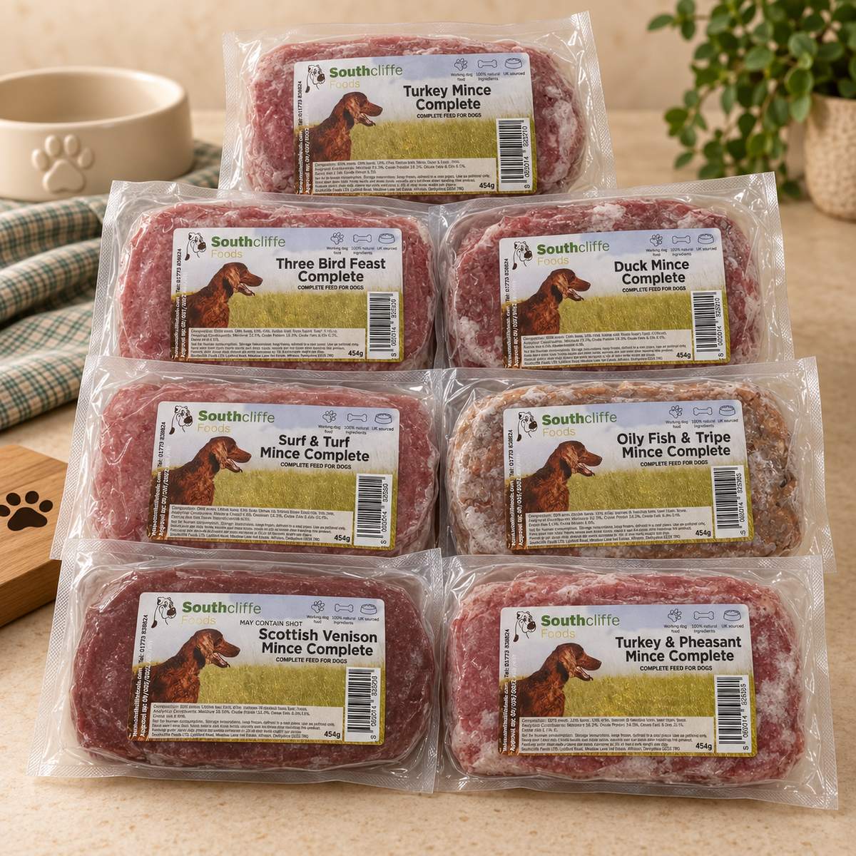 Southcliffe 7 Block Raw Complete Mixed Bundle - 7 x 454g 80/10/10